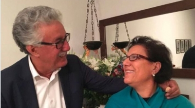 حمة الهمامي ينشر رسالة مؤثرة لزوجته راضية النصراوي 