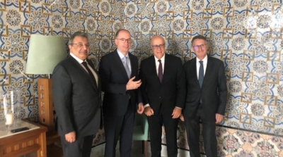 مروان العباسي يلتقي مع نائب وزير الخارجية الألماني لآفاق التعاون مع الجهات المانحة