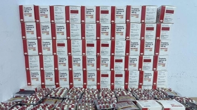 رأس جدير: احباط محاولة تهريب 15 ألف حبة دواء مخدر (صور)