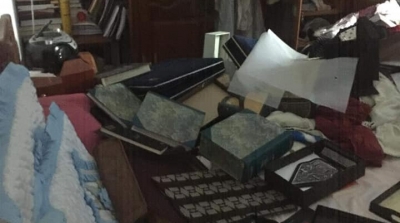 خلع و سرقة منزل سمير الطيب (صور)