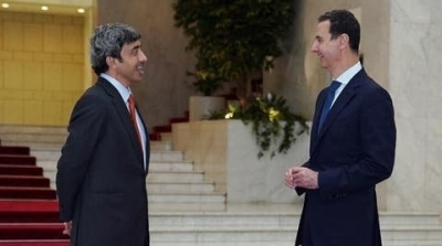 بشار الأسد يلتقي وزير الخارجية الإماراتي