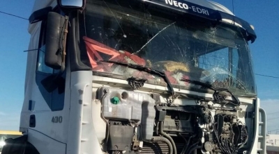 النفيضـة : اصطدام قطار بشاحنة ليبية